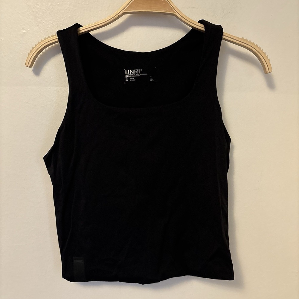 UNRL Women's Performa Fitted Tank Top XS Black Training CrossFit Yoga